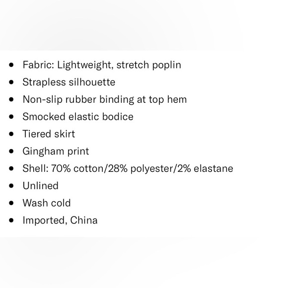 Caroline Constas Strapless Gingham Midi Dress Small Black White Vacation Party - Picture 3 of 10